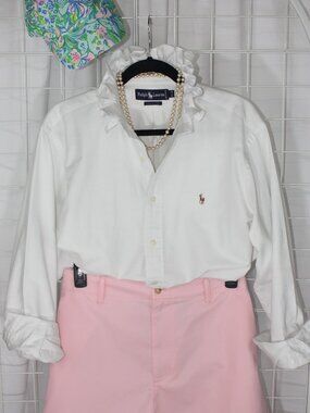 Custom Ralph Lauren Ruffle Collar Shirt – One-of-a-Kind